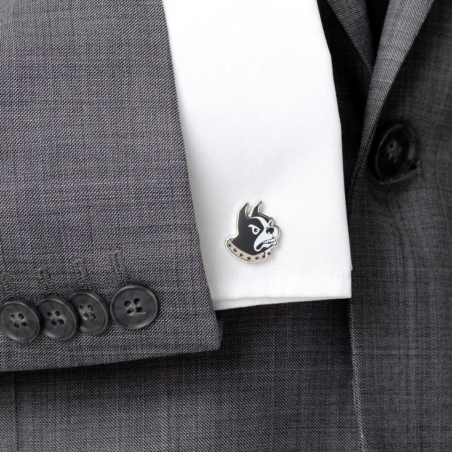 NCAA Wofford College Terrier Mascot Cufflinks by Cufflinks.com