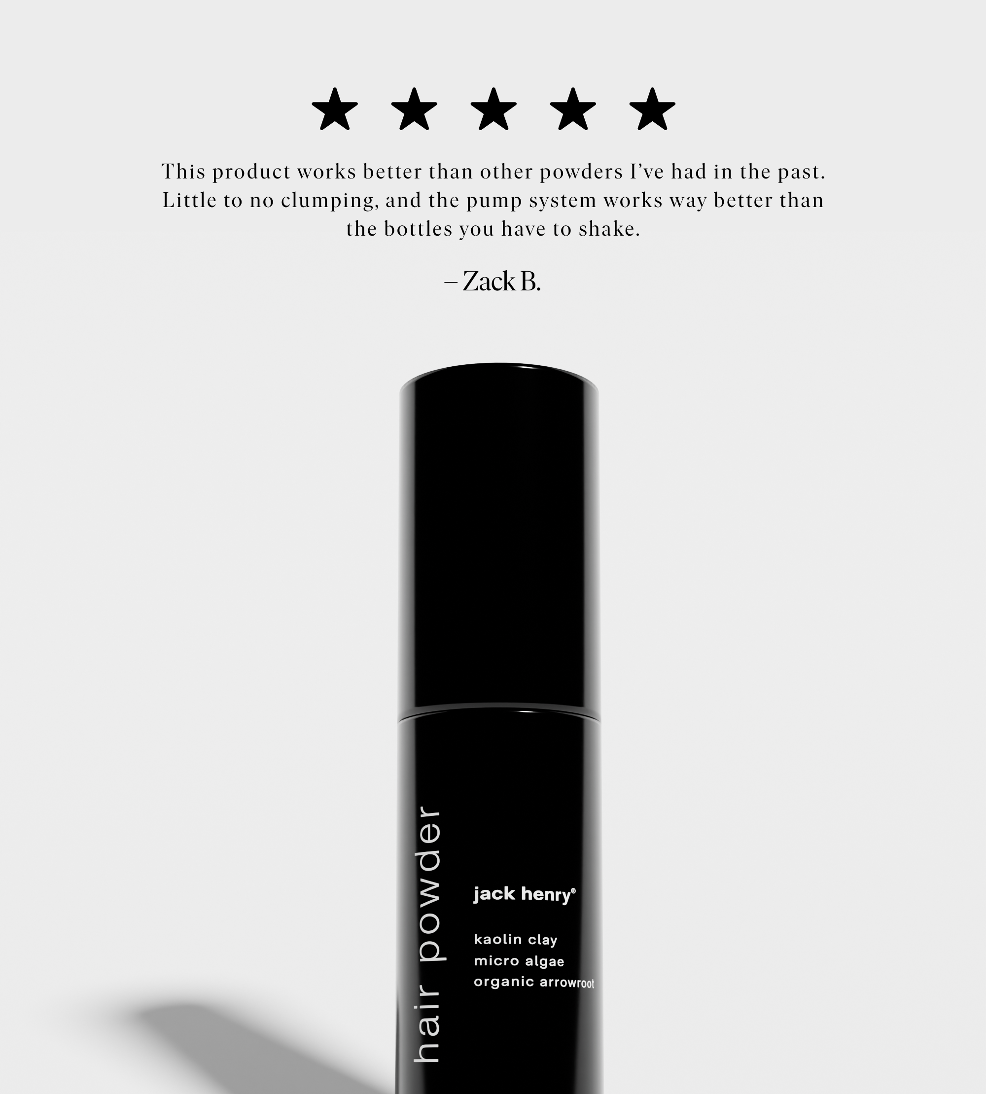 hair powder by JACK HENRY