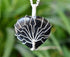 Black Obsidian Heart Silver Wire Wrapped Pendant, Heart Gemstone Pendant.  DestGlow