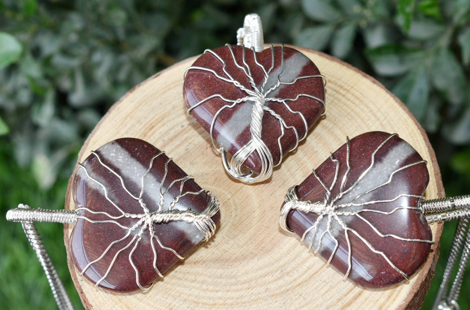 Narmada Heart Silver Wire Wrapped Pendant, Crystal Heart Gemstone Pendant  DestGlow