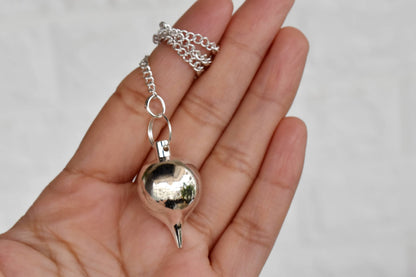 Brass Silver Metal Pendulums, Solid Ball Pendulum.  DestGlow
