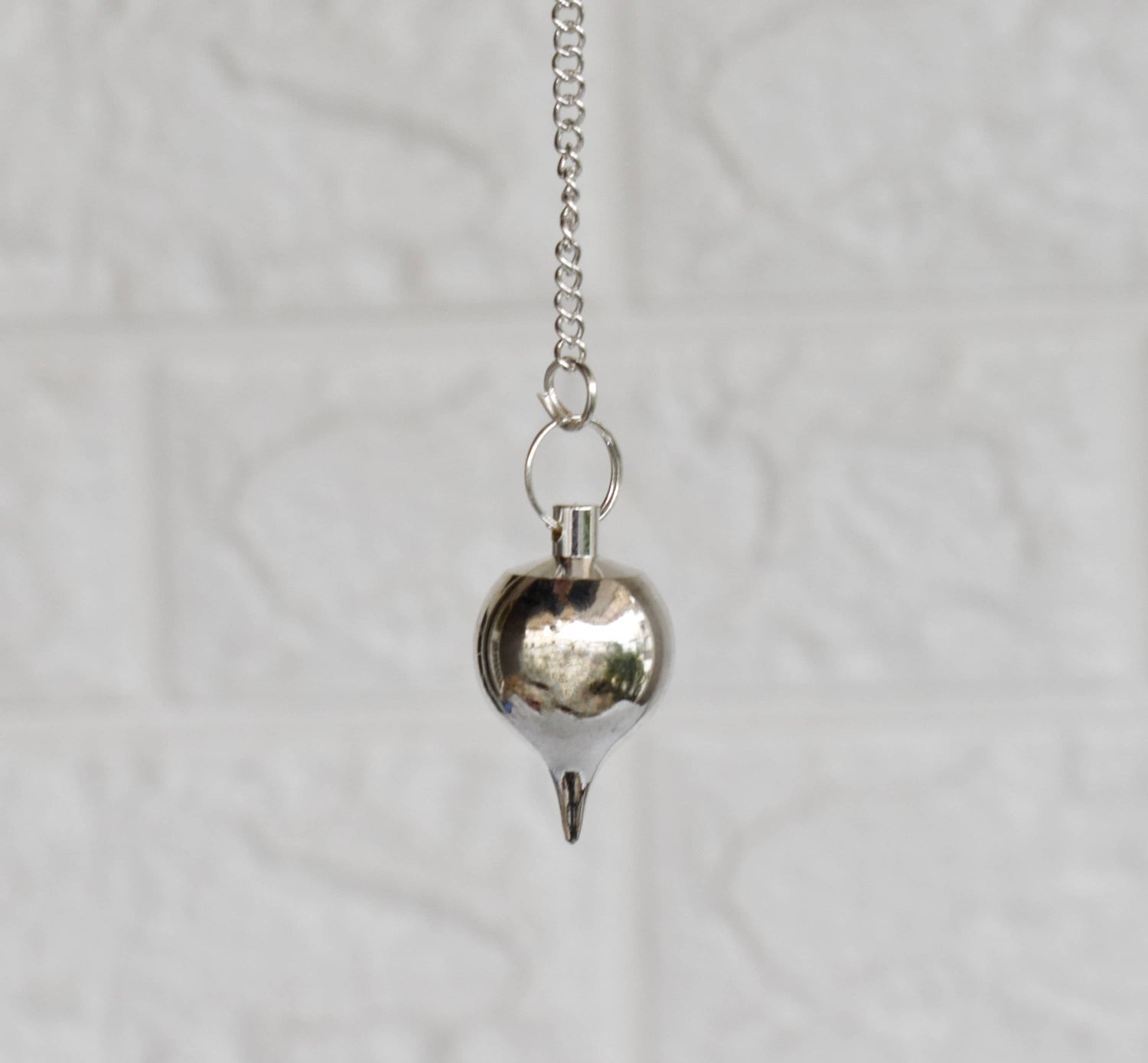 Brass Silver Metal Pendulums, Solid Ball Pendulum.  DestGlow