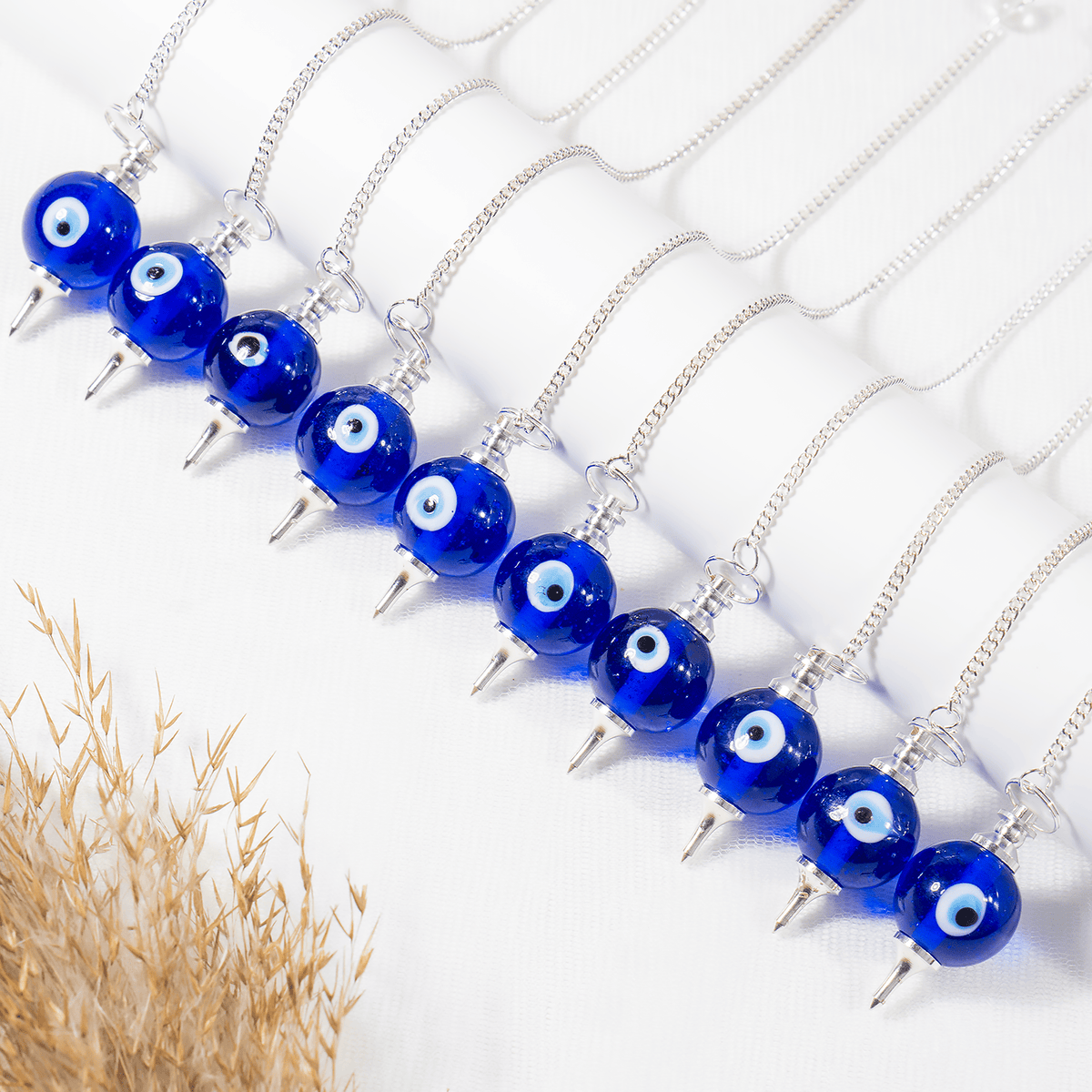 Evil Eye Crystal Pendulums, Crystal Ball Pendulums  DestGlow