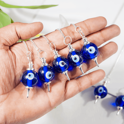 Evil Eye Crystal Pendulums, Crystal Ball Pendulums  DestGlow