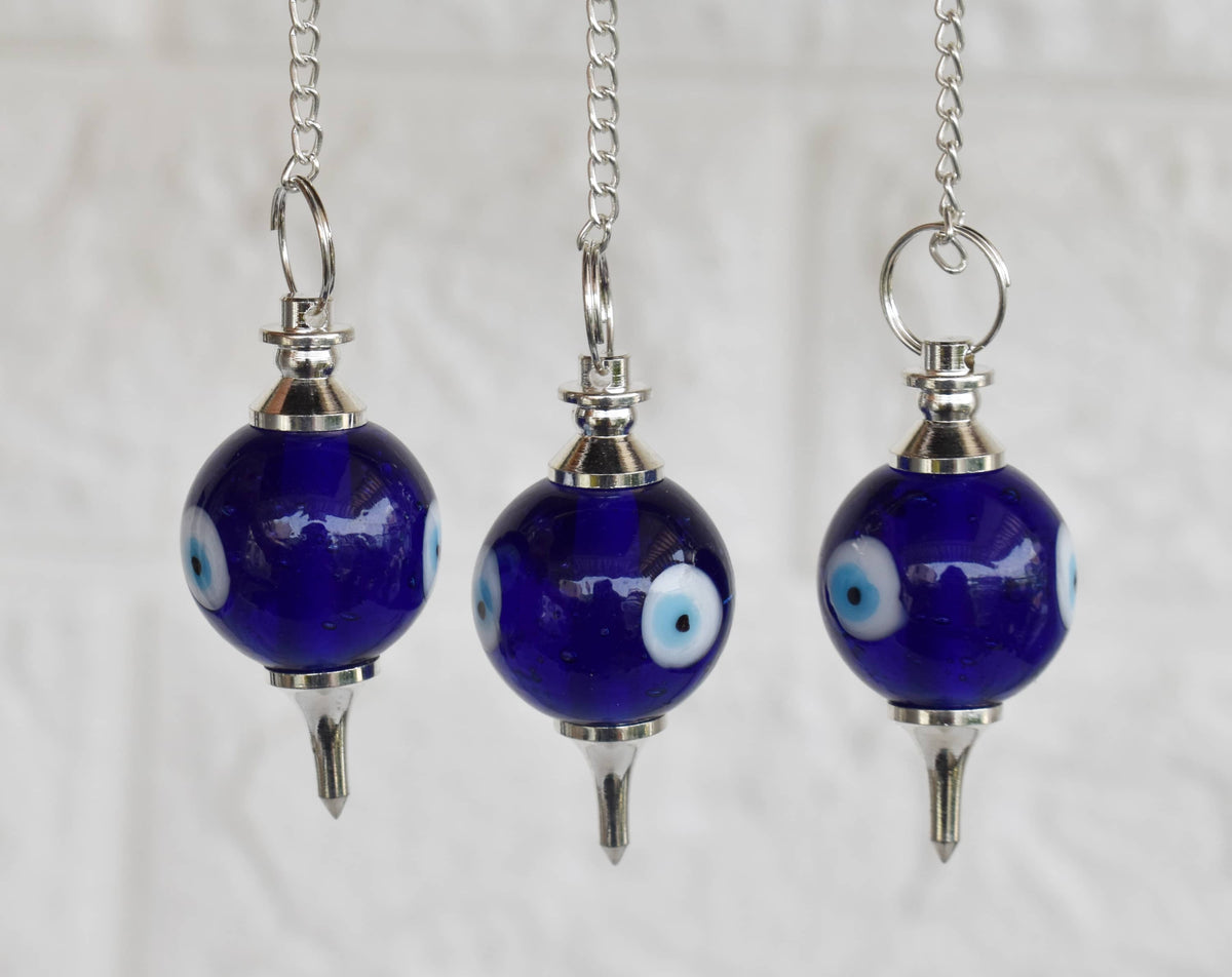 Evil Eye Crystal Pendulums, Crystal Ball Pendulums  DestGlow