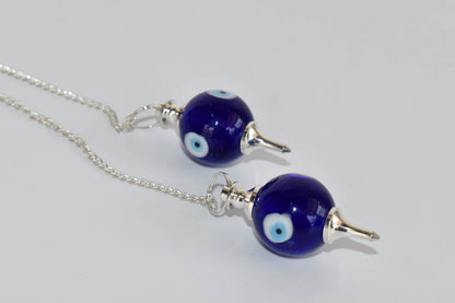 Evil Eye Crystal Pendulums, Crystal Ball Pendulums  DestGlow