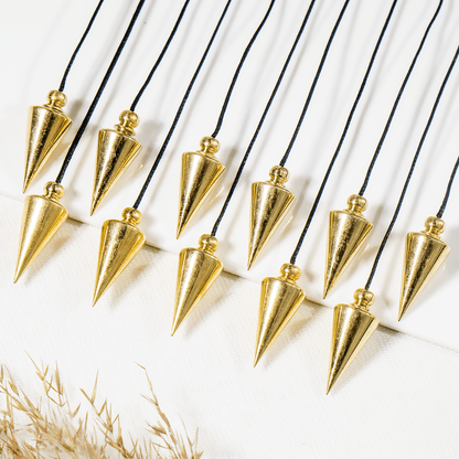 Brass Silver Metal Pendulums, Solid Ball Pendulum.  DestGlow