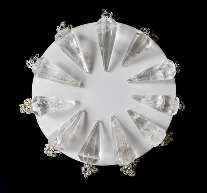 Crystal Quartz Pendulum (Meditation and Channeling)  DestGlow