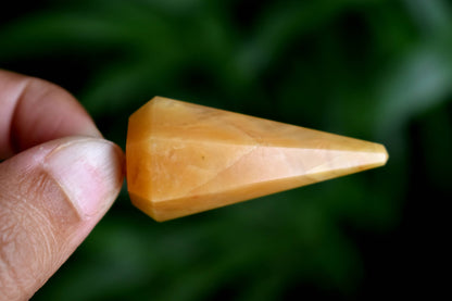 Yellow Aventurine Faceted Hexagon Pendulum, Crystal Pendulum  DestGlow