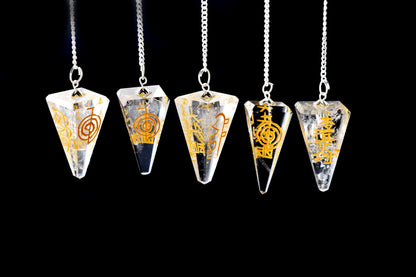 Crystal Quartz Pendulum (Meditation and Channeling)  DestGlow