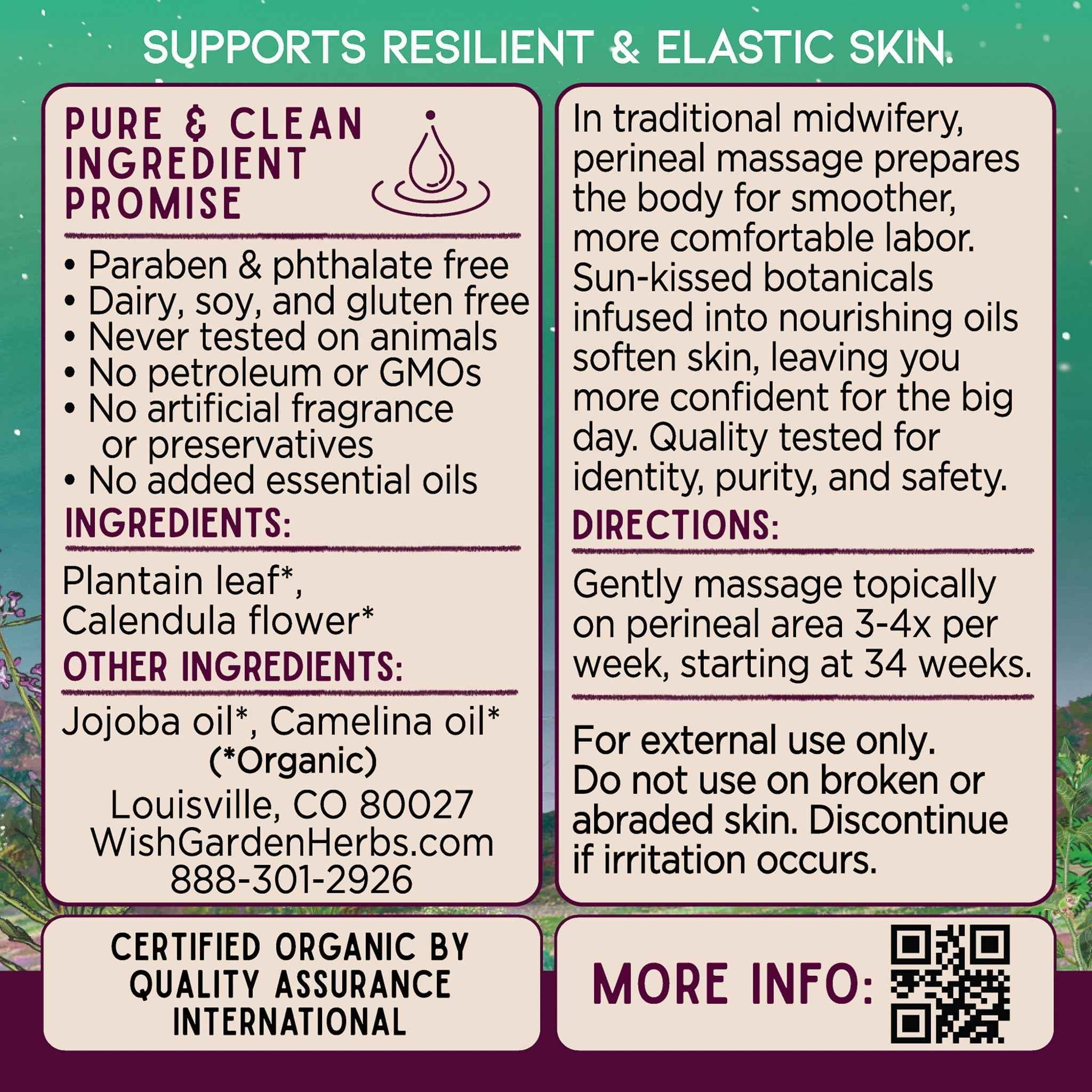 Perineum Massage Oil Birthing Prep