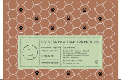 Natural Paw Balm for PETS by Lizush