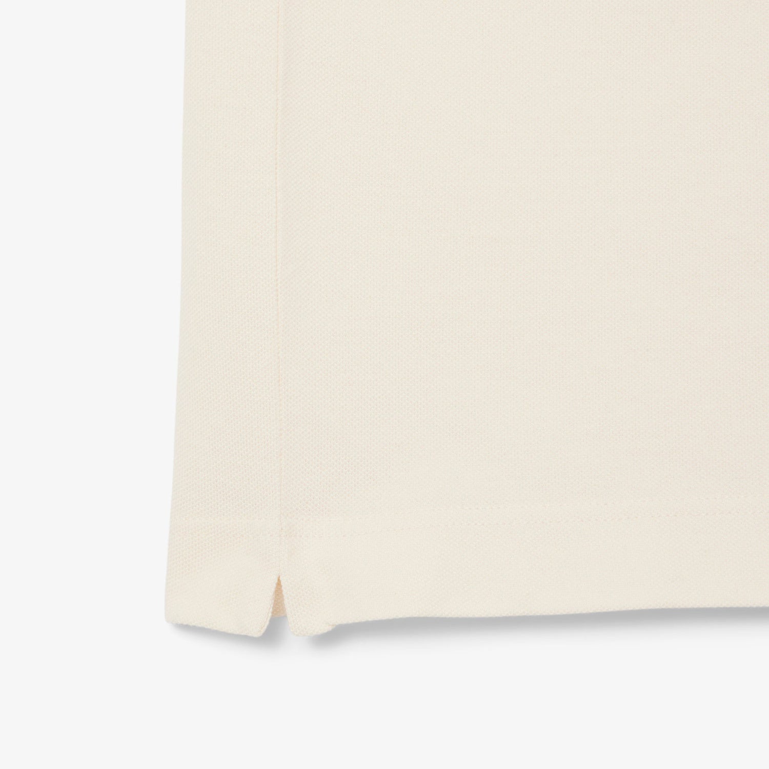 Lacoste Mens Classic Fit Petit Pique Badge Polo - Cream by Denim Exchange