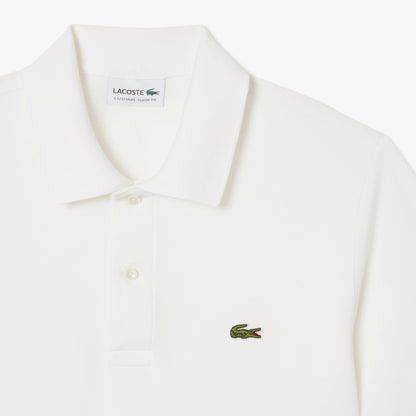 Lacoste Mens Light Pique Polo - White by Denim Exchange