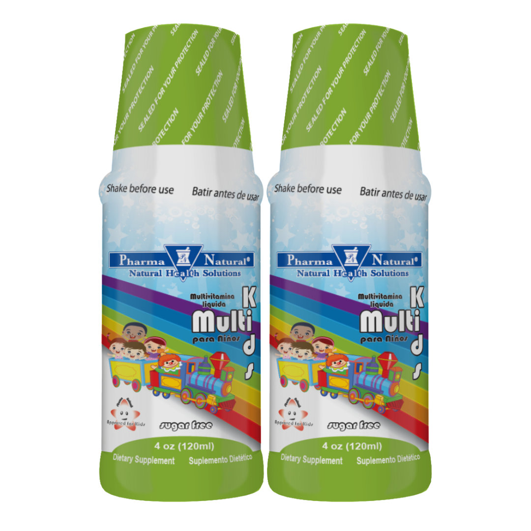 Pharma Natural PH Kids Liquid Multivitamin (4 oz + 4 oz) by Farmacias Savia