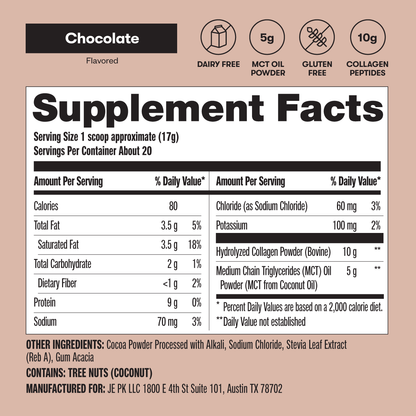 Grass-Fed Collagen Peptides &amp; MCT Brain Boost by Perfect Keto