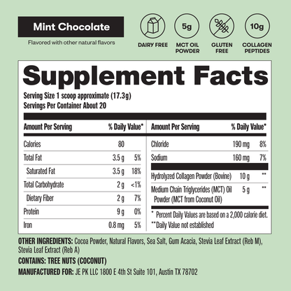 Grass-Fed Collagen Peptides &amp; MCT Brain Boost by Perfect Keto