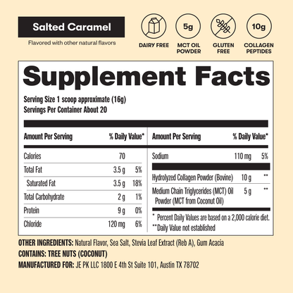 Grass-Fed Collagen Peptides &amp; MCT Brain Boost by Perfect Keto