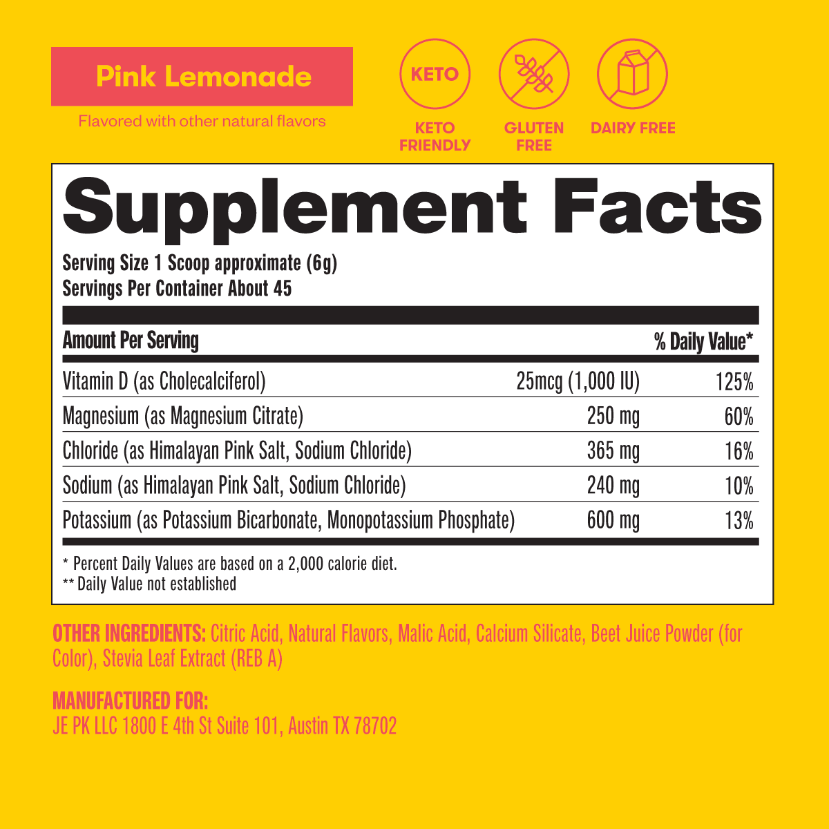 Daily Electrolytes by Perfect Keto