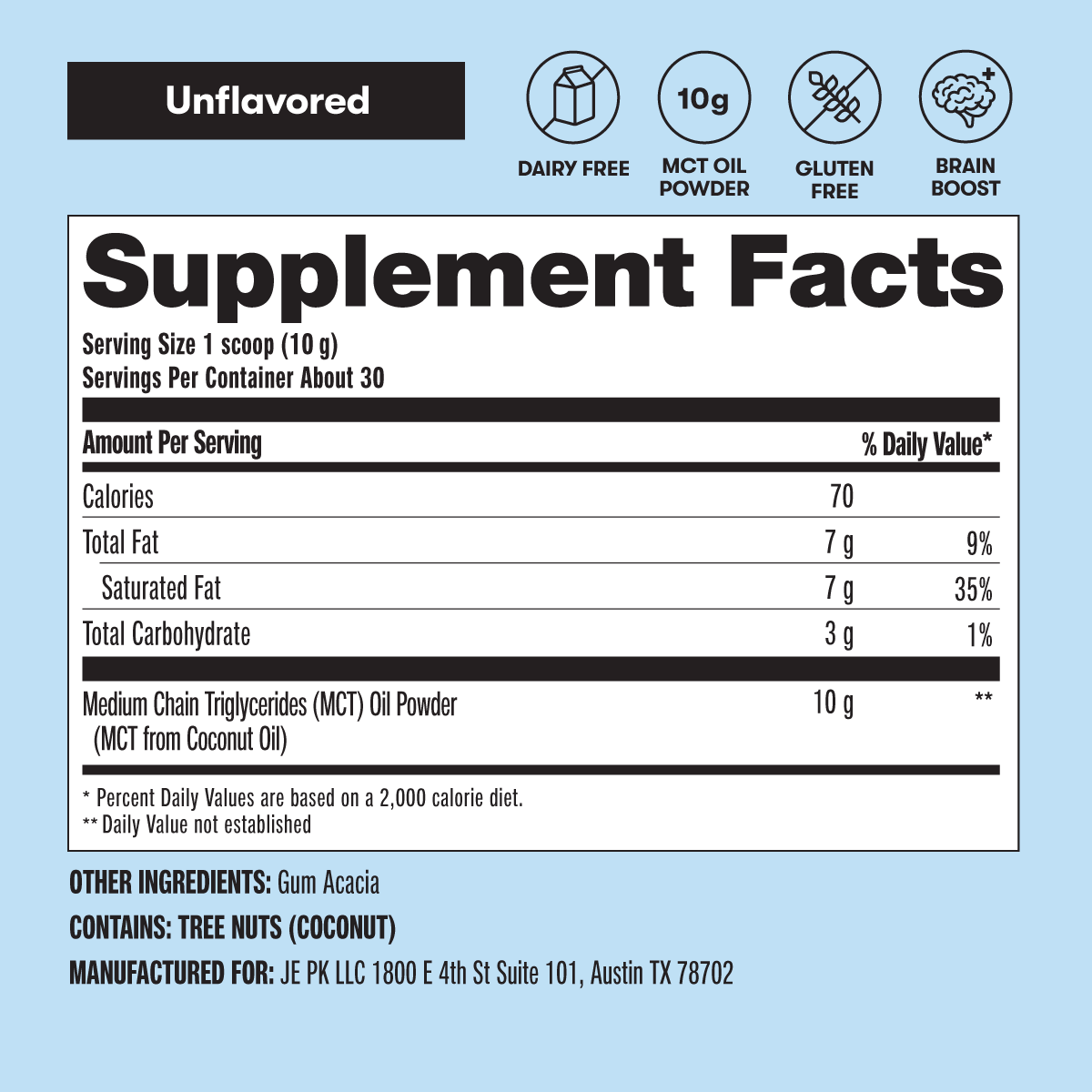 MCT Oil Powder by Perfect Keto