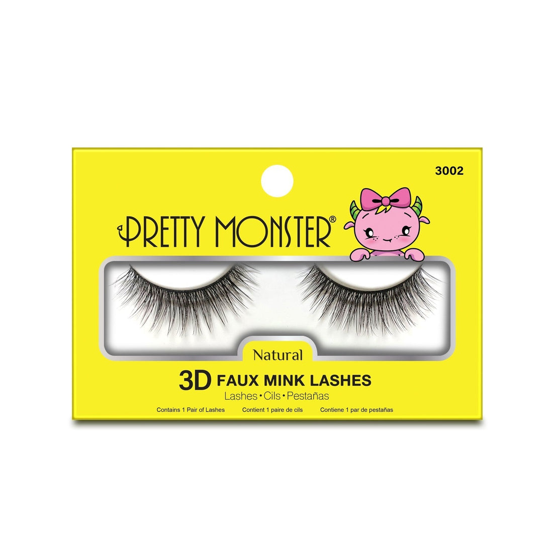 Pretty Monster Natural 3D Faux Mink Lashes - 3002 