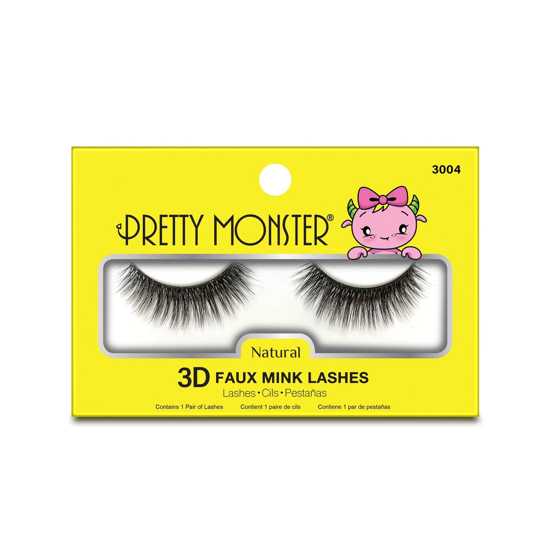 Pretty Monster Natural 3D Faux Mink Lashes - 3004 