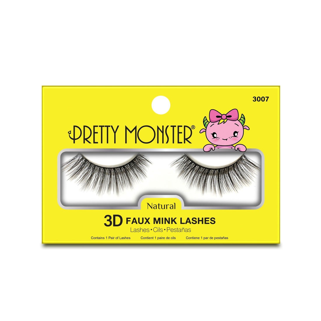 Pretty Monster Natural 3D Faux Mink Lashes - 3007 