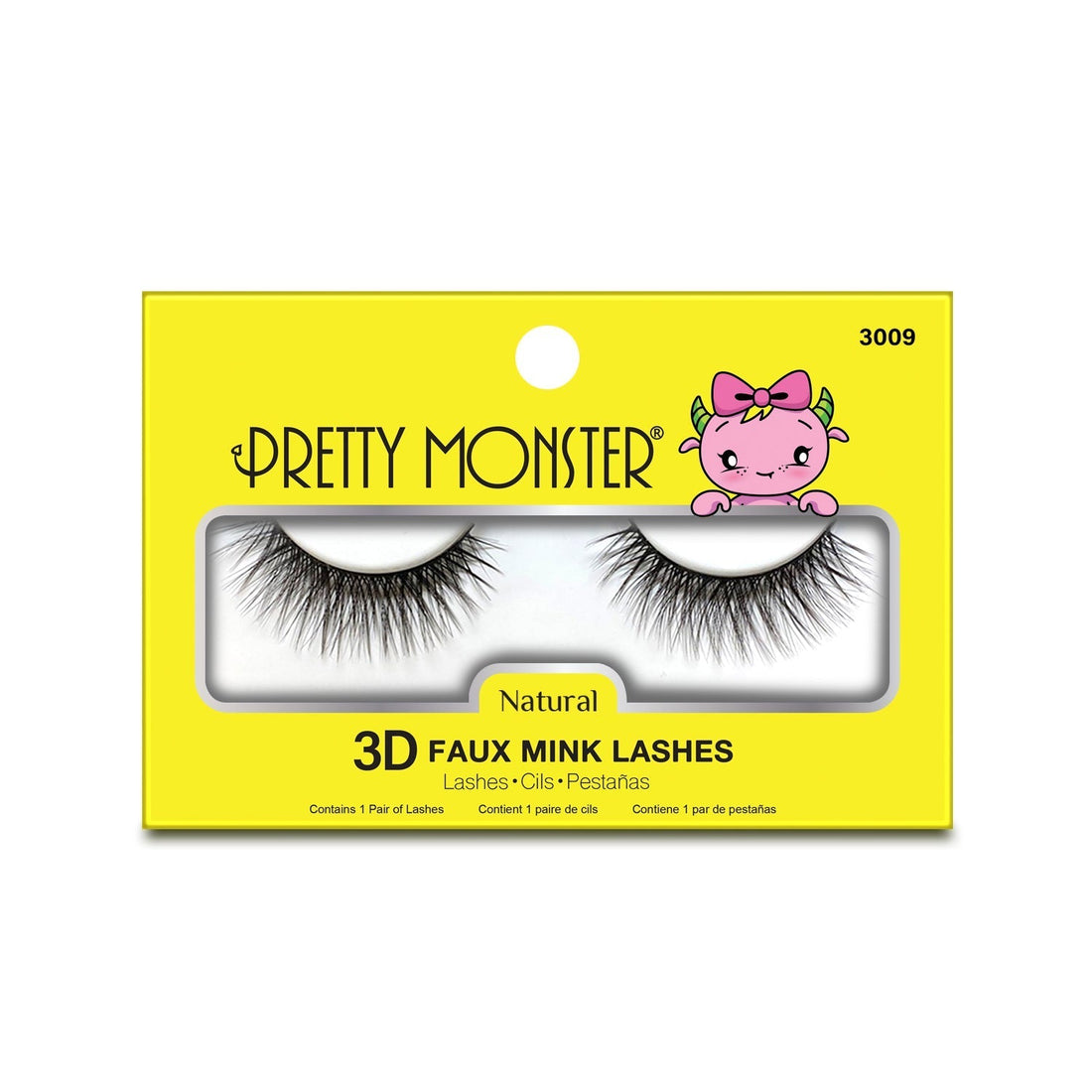 Pretty Monster Natural 3D Faux Mink Lashes - 3009 