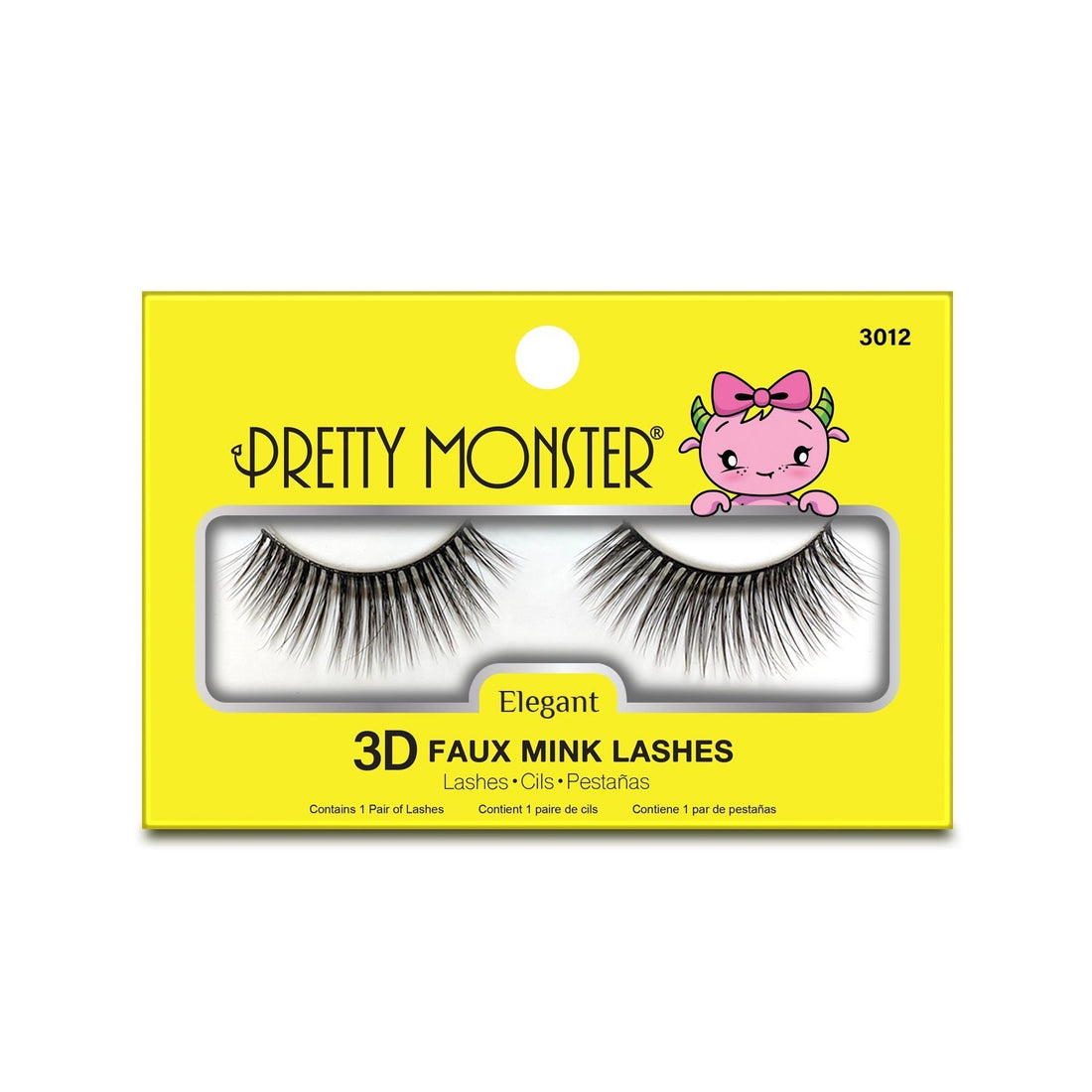Pretty Monster Elegant 3D Faux Mink Lashes - 3012 