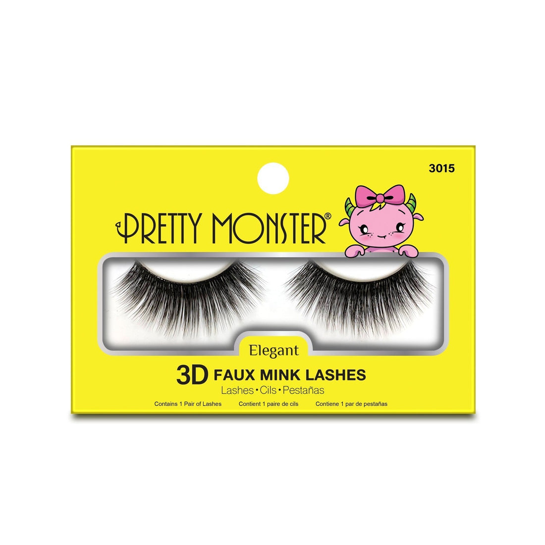 Pretty Monster Elegant 3D Faux Mink Lashes - 3015 
