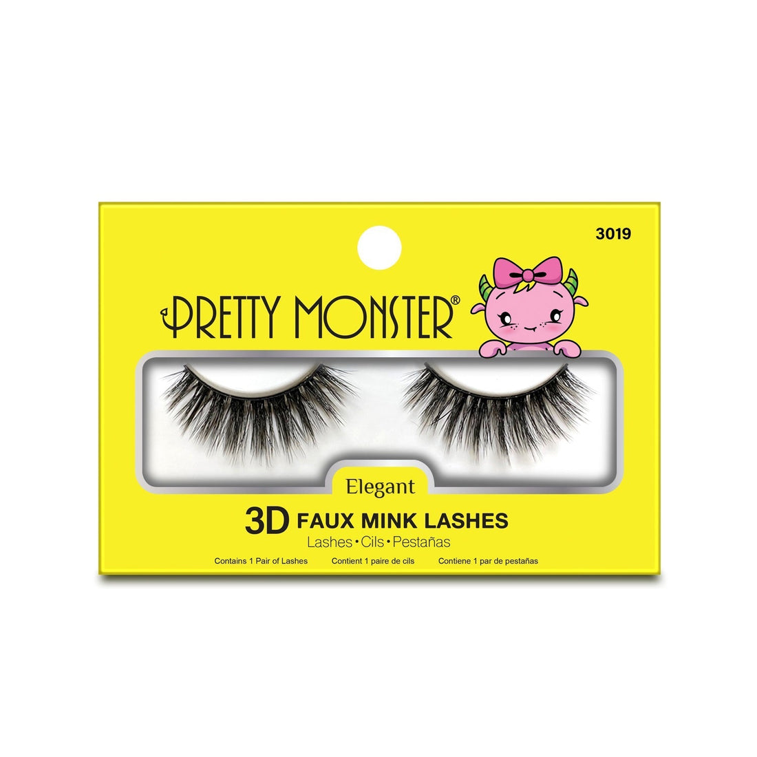 Pretty Monster Elegant 3D Faux Mink Lashes - 3019 