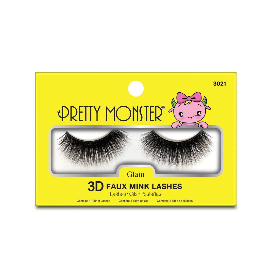 Pretty Monster Glam 3D Faux Mink Lashes - 3021 