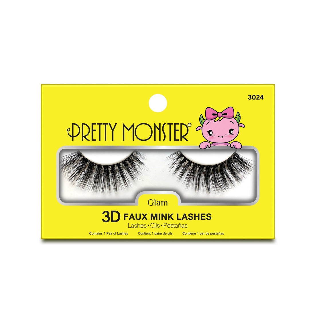 Pretty Monster Glam 3D Faux Mink Lashes - 3024 
