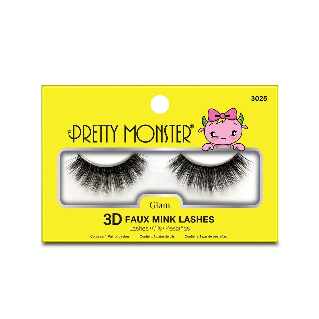 Pretty Monster Glam 3D Faux Mink Lashes - 3025 