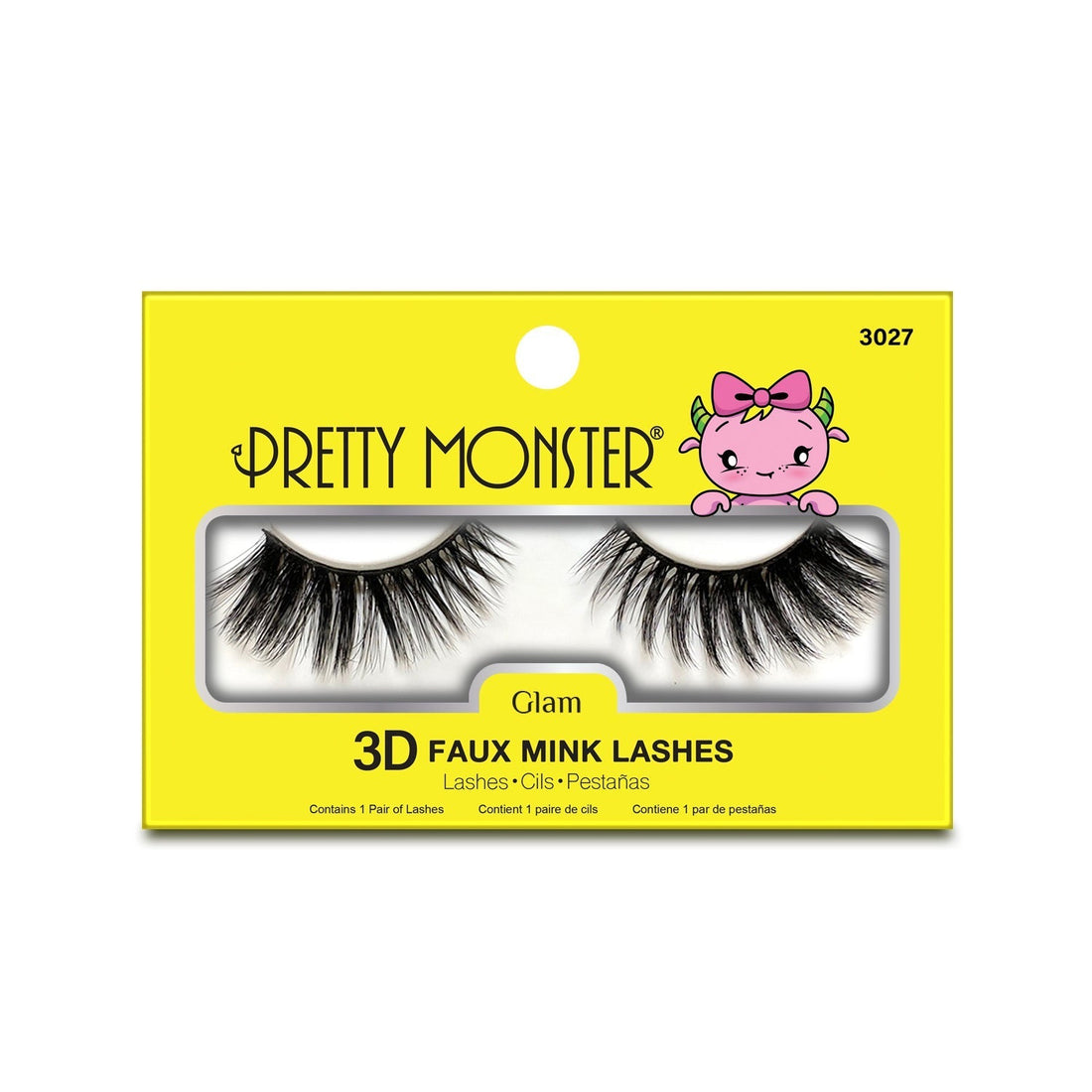 Pretty Monster Glam 3D Faux Mink Lashes - 3027 