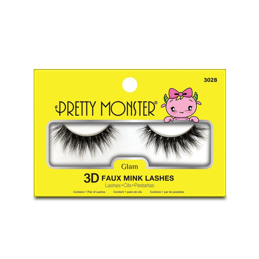 Pretty Monster Glam 3D Faux Mink Lashes - 3028 
