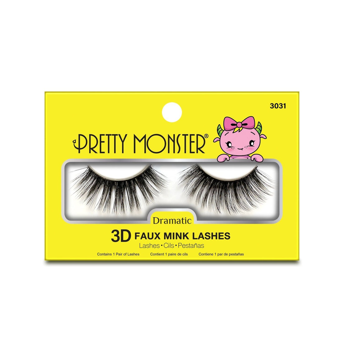 Pretty Monster Dramatic 3D Faux Mink Lashes - 3031 