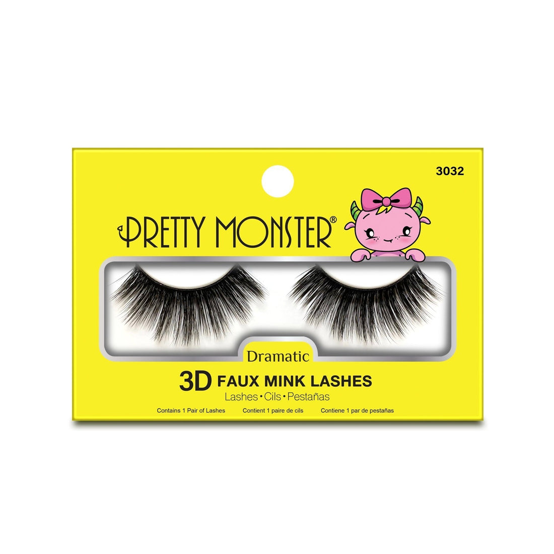 Pretty Monster Dramatic 3D Faux Mink Lashes - 3032 