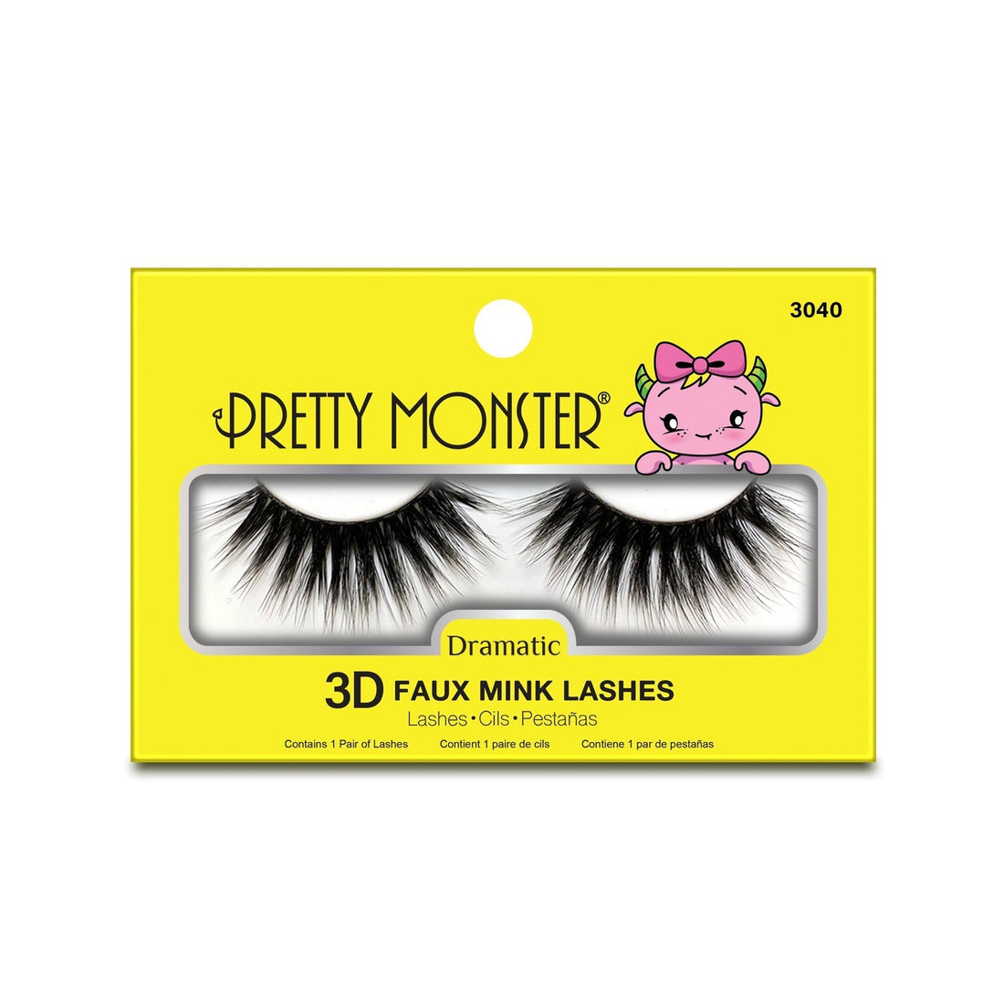 Pretty Monster Dramatic 3D Faux Mink Lashes - 3040 