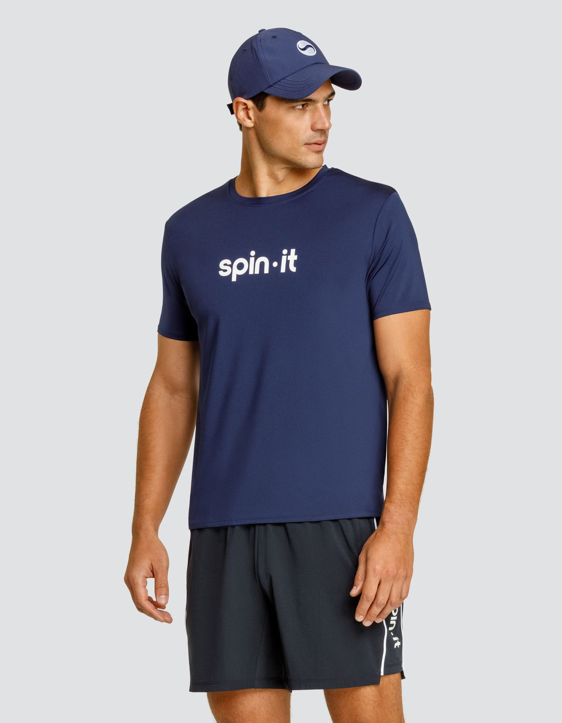 Ben Short Sleeve Top - Navy Blue  DestGlow