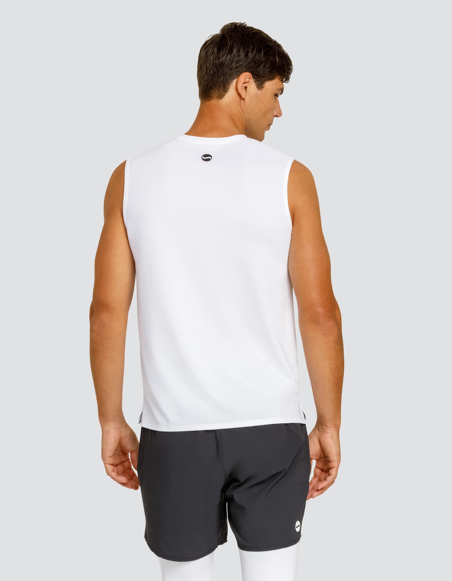 Josh Muscle Tank - Chalk White