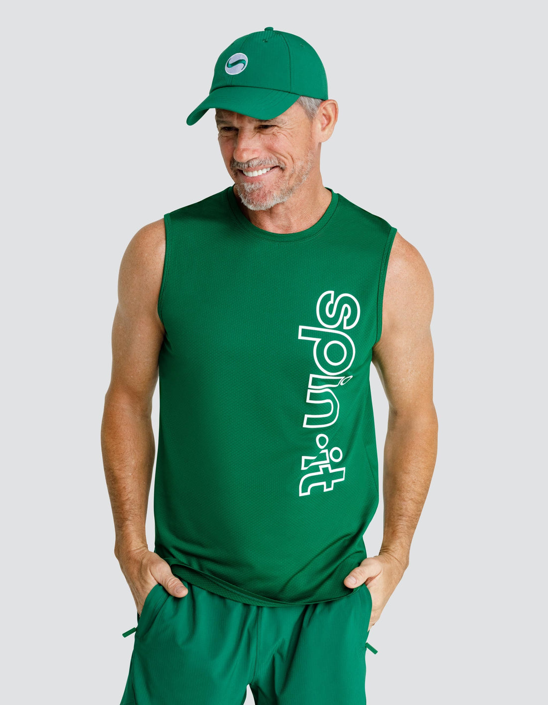 Josh Muscle Tank - Fern Green  DestGlow