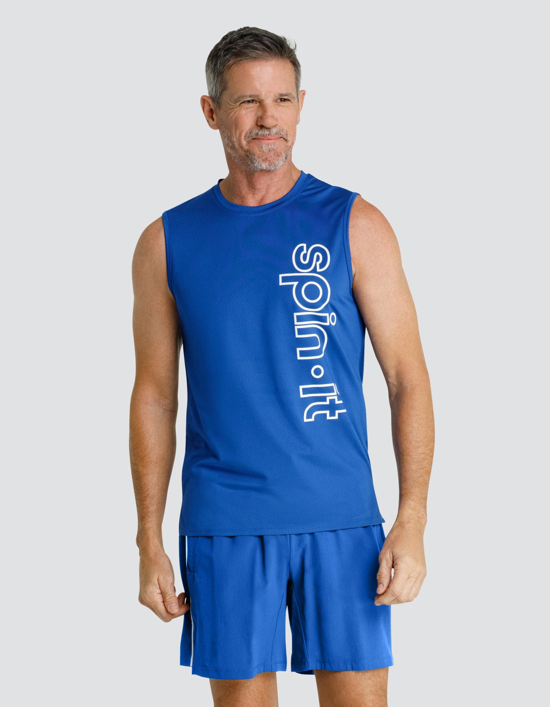 Josh Muscle Tank - Monaco Blue  DestGlow