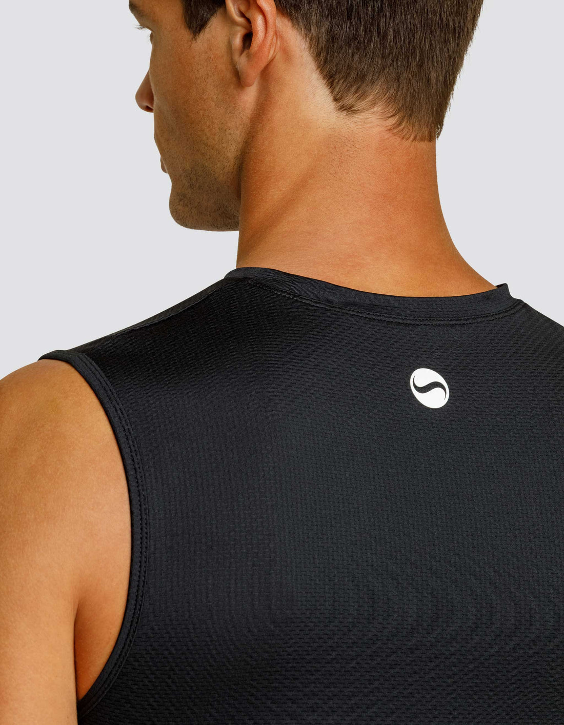 Josh Muscle Tank - Onyx Black Logo  DestGlow