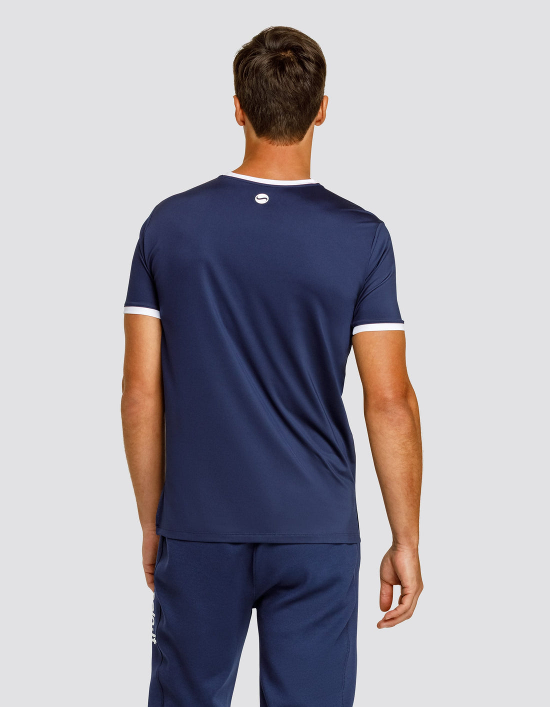 Ronaldo Short Sleeve Top - Navy Blue  DestGlow