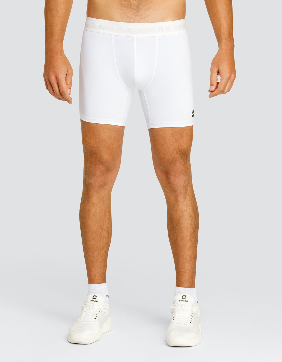 Kylian 6" Base Layer Shorts - Chalk White  DestGlow