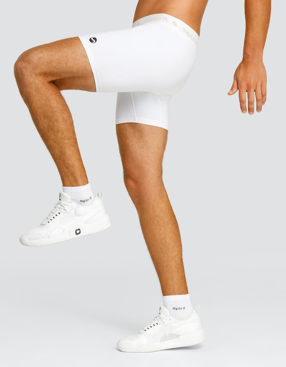 Kylian 6" Base Layer Shorts - Chalk White  DestGlow