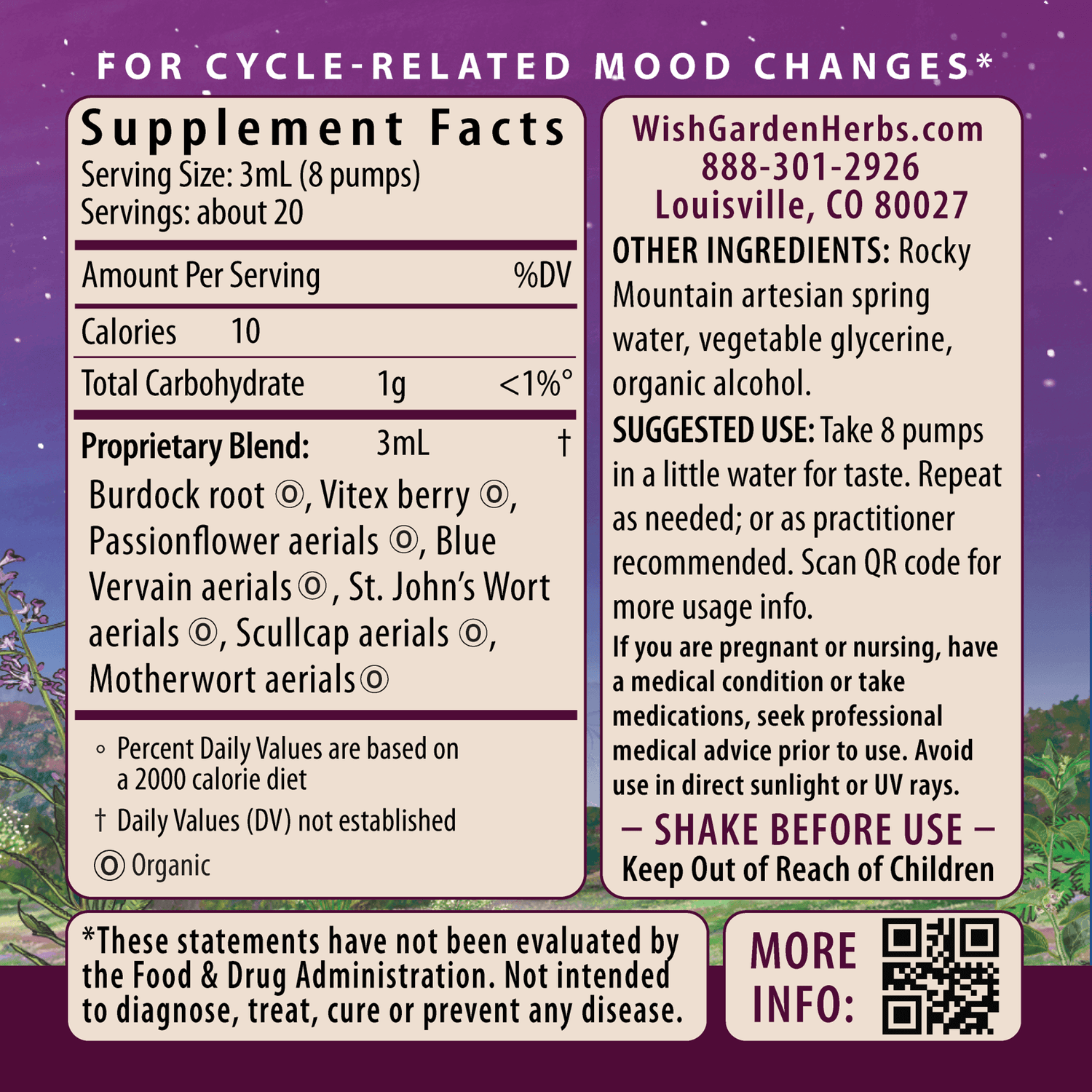 P.M.S. Emotional Mood Support by WishGarden Herbs