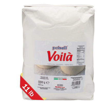 Polselli Voila’ Spolvero "00" Flour – Working Table Flour, 5 kg (11 lb)