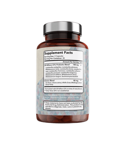 Pro-50 Probiotic - 50 Billion CFU with 13 Strains for Digestive &amp; Immune Health - DestGlow